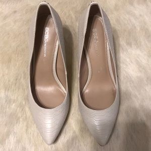 Embossed Snakeskin Heels NWOT